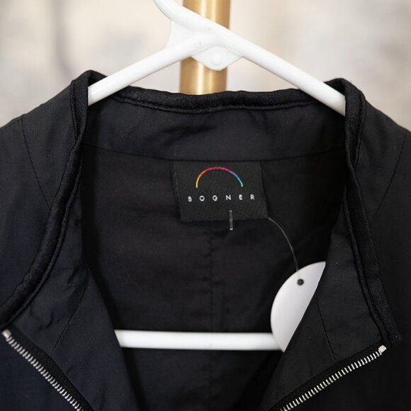 DRESS AUTHENTIC BOGNER SOLID Black Sport Dress WOMEN-SIZE M Medium $595 - Picture 2 of 5